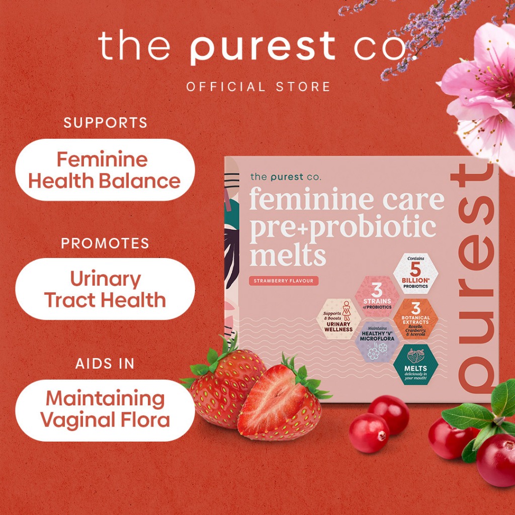 Purest Co 女性护理预+益生菌融化剂（女性健康与平衡）