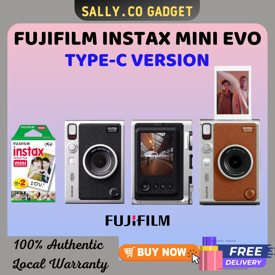 [现货] Fujifilm INSTAX mini Evo 混合数码即时胶片相机（USB-Type C）