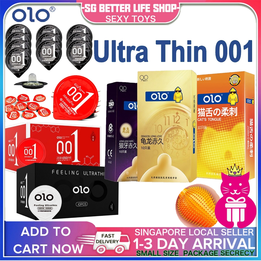 【新加坡卖家】OLO 避孕套 正品玻尿酸超薄隐形避孕延时避孕套 Fun Sspike 套装 001