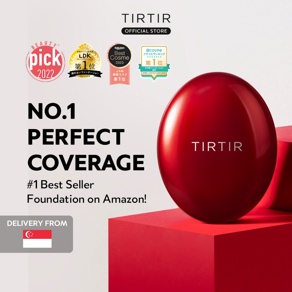 [TIRTIR] 面膜红色气垫 18g / 20 色号 (13C 13N 15C 17C 17N 17W 21C 21N 21W 23N 24N 24W 25N 27N 29N 33C 33N 35N 40N 43N) / 半哑光