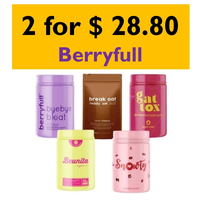 ?Berryfull 蜂蜜柠檬❤️ Berryfull 排毒❤️燕麦片❤️ Beunita ❤️ Guttox Gattox 脂肪燃烧器❤️Inayah
