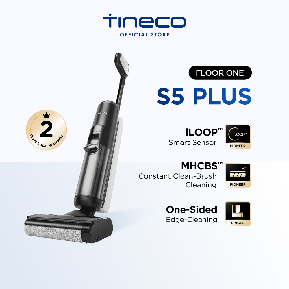 旗舰Tineco Floor One S5 Plus智能无绳干湿洗地机吸尘器拖把|边缘清洁|自清洁