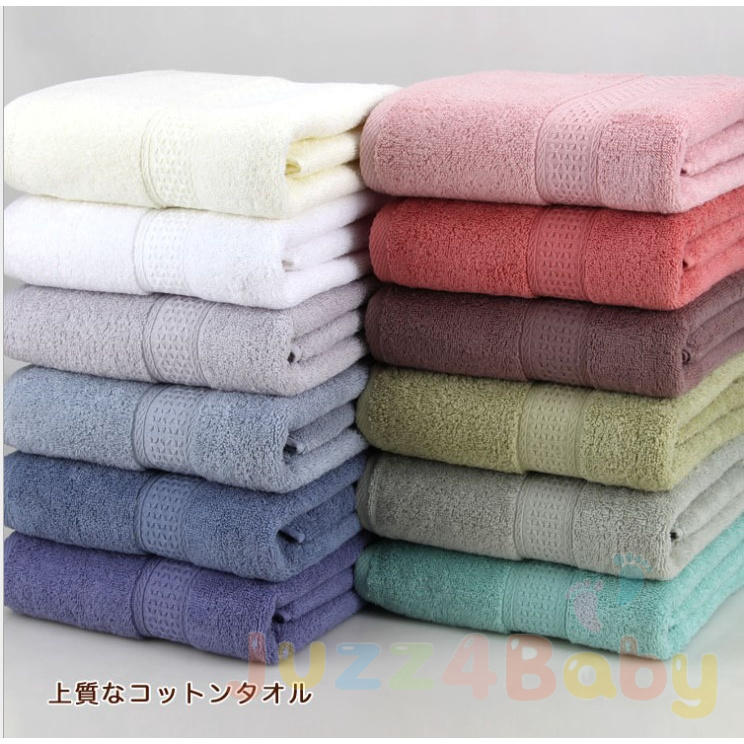 JUZZ4BABY J4B Monored 100% 棉吸水优质日本纯棉浴巾洗脸巾